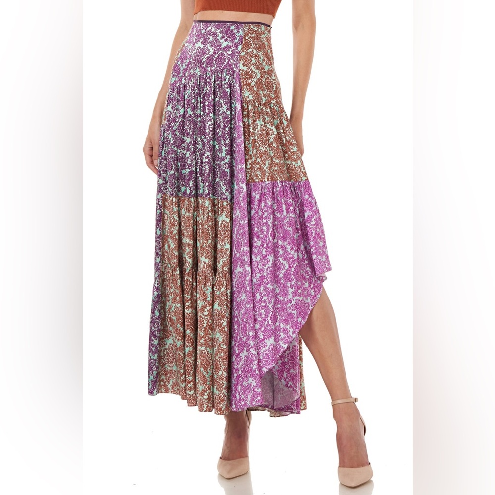 Amur Scout Floral Patchwork Maxi Skirt - Picture 9 of 11
